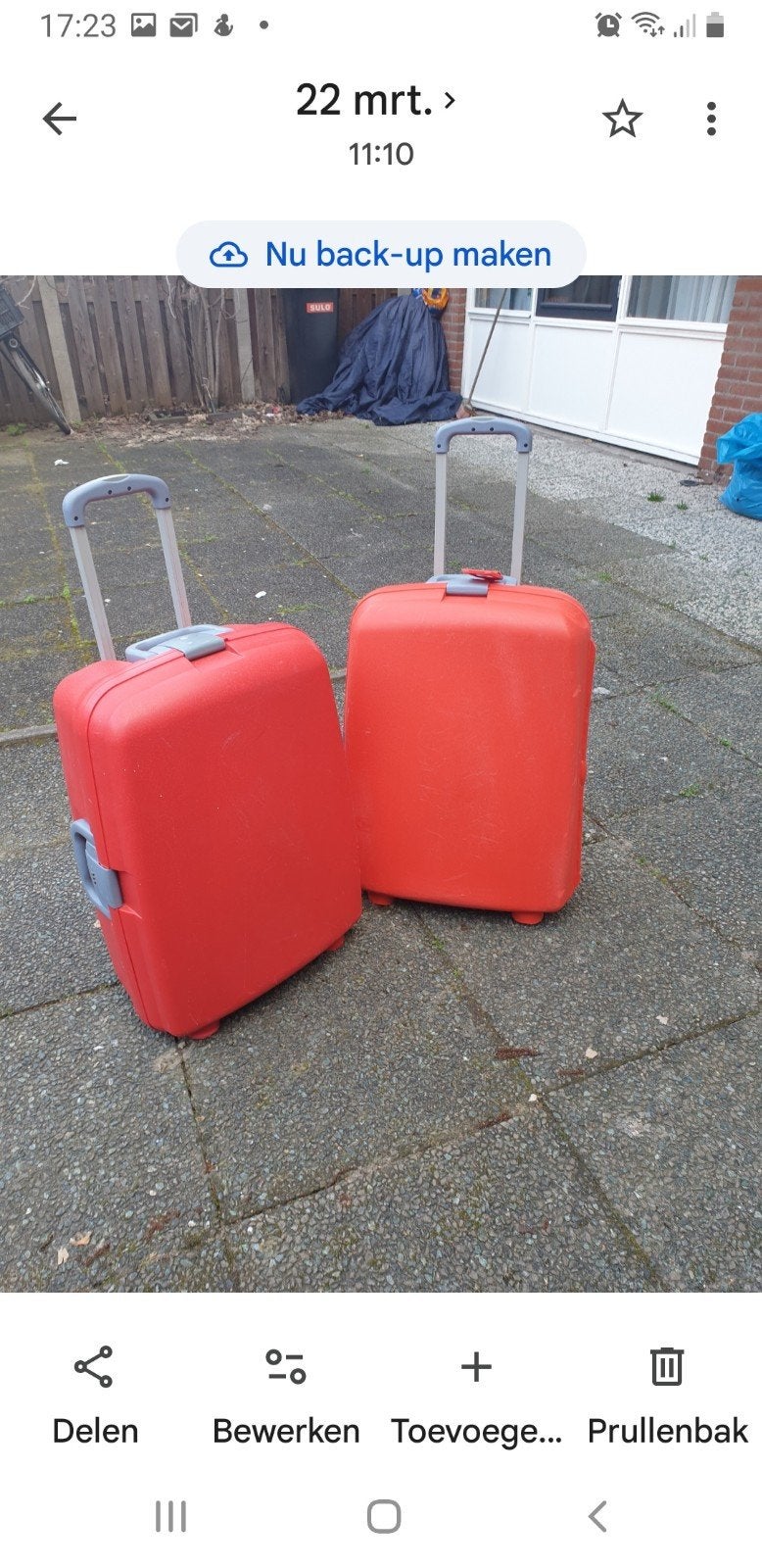 2 reiskoffers 35 euro, Ophalen of Verzenden, Gebruikt, Hard kunststof