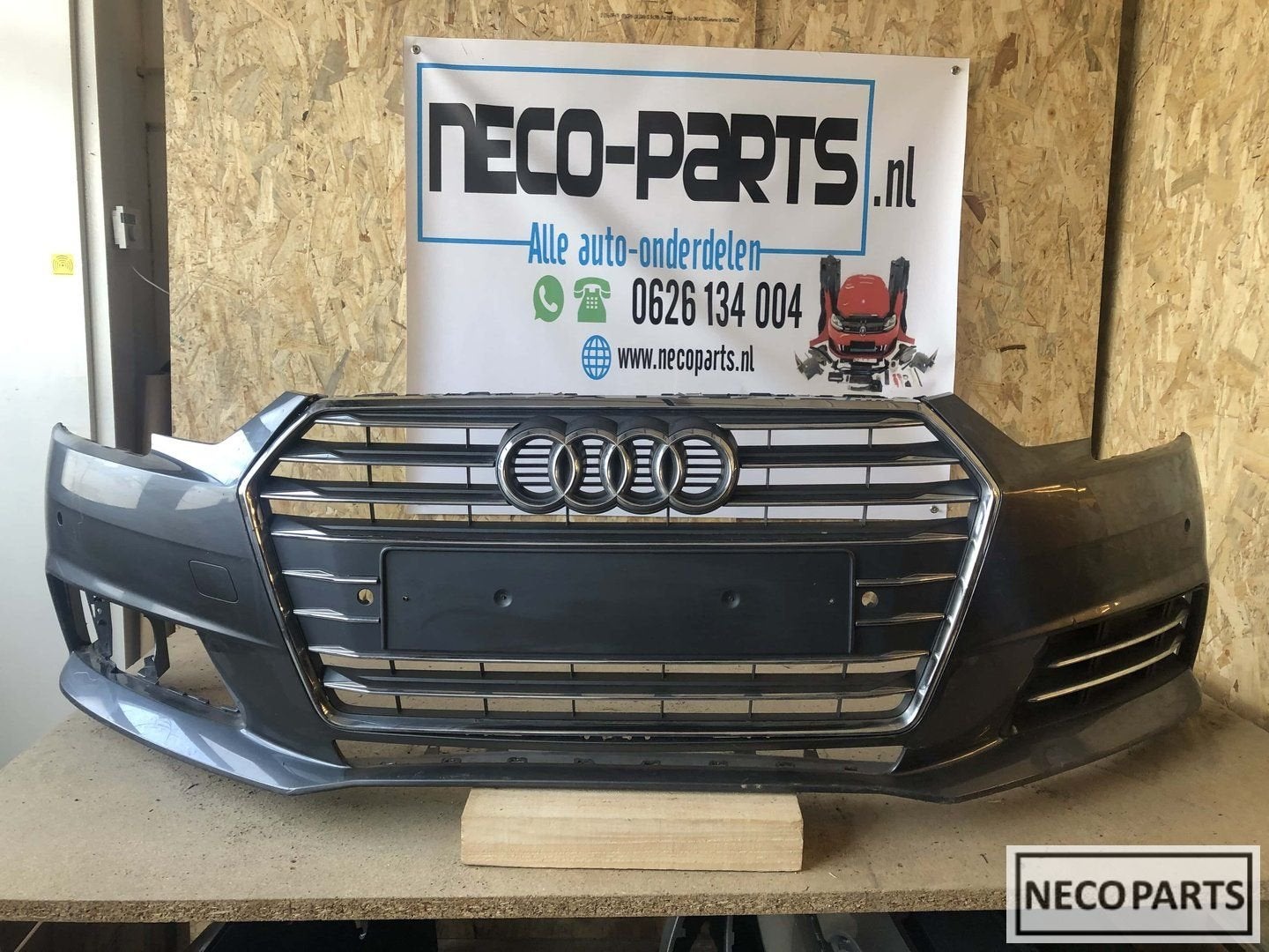 Audi A4 B9 8W bumper voorbumper 2016-2019 origineel, Gebruikt, -, Voor, -