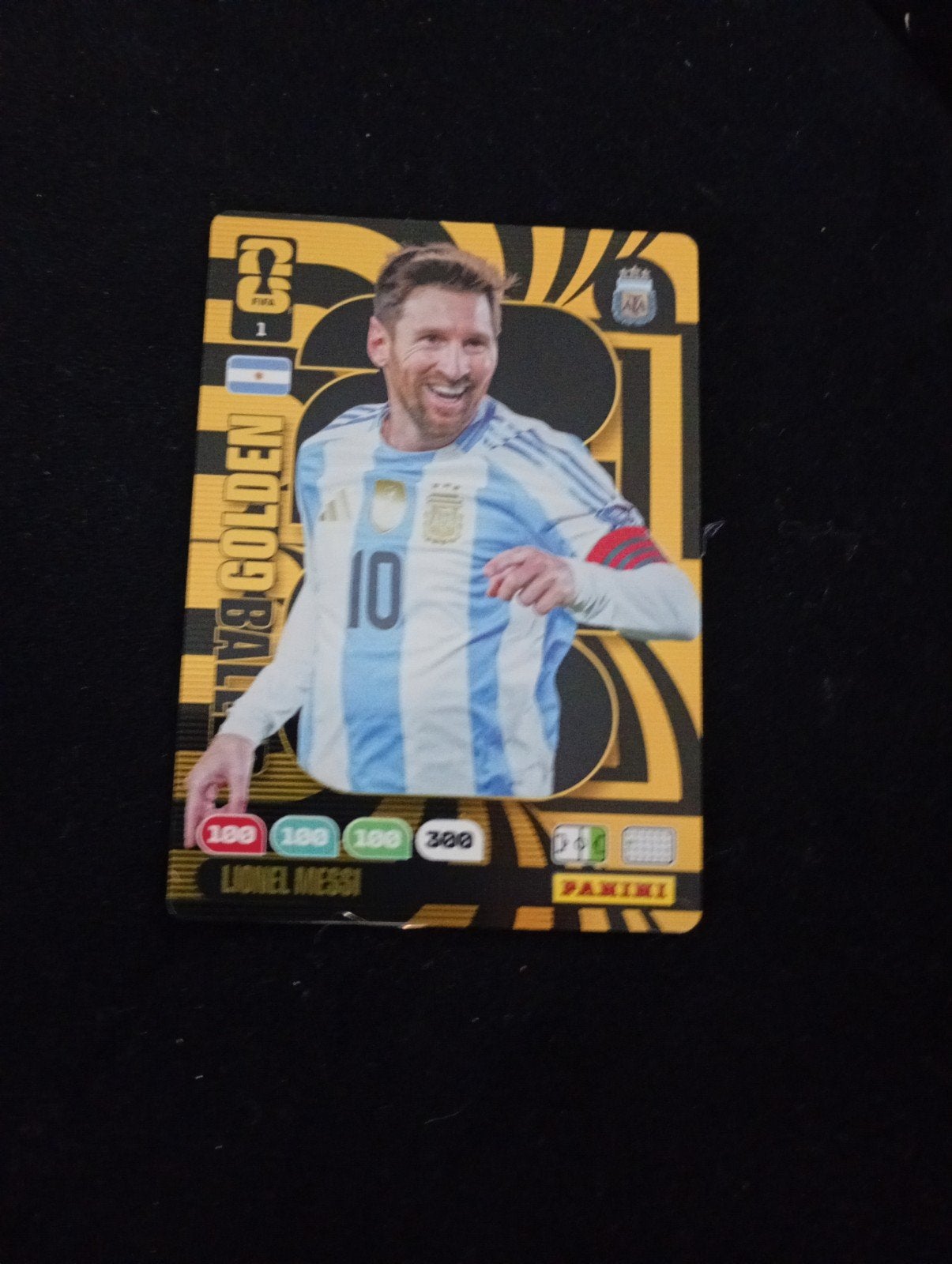 Lionel Messi Golden Ball FIFA World Cup 2026 kaart, Verzamelen, Sportartikelen en Voetbal, Ophalen of Verzenden