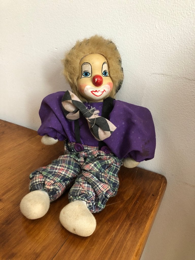 Pop clowntje, Verzamelen, Poppen, Ophalen, Gebruikt, Pop