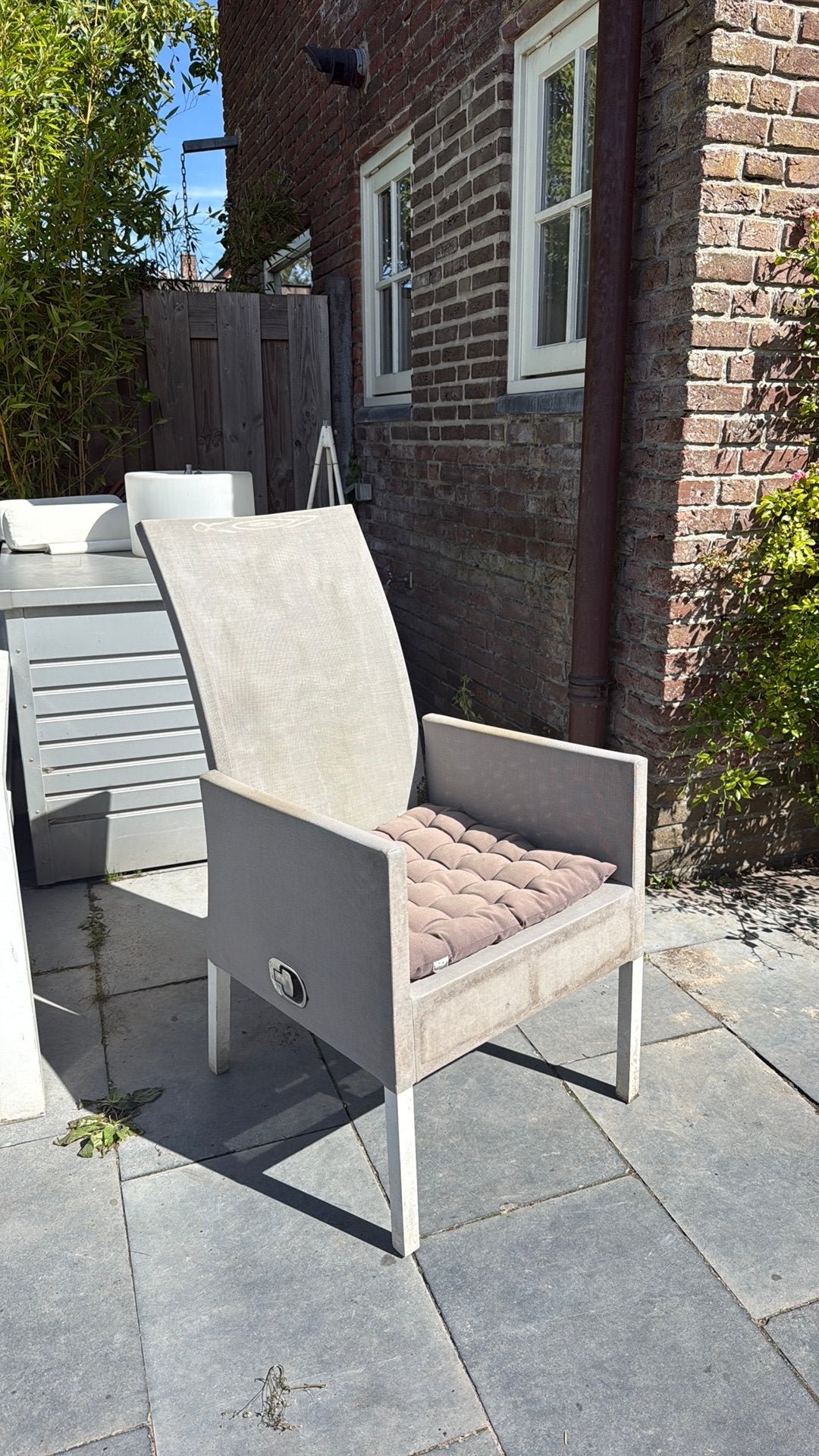 Tuinstoelen verstelbaar 8 stuks, Tuin en Terras, Tuinstoelen, Ophalen, Gebruikt, Kunststof, Verstelbaar