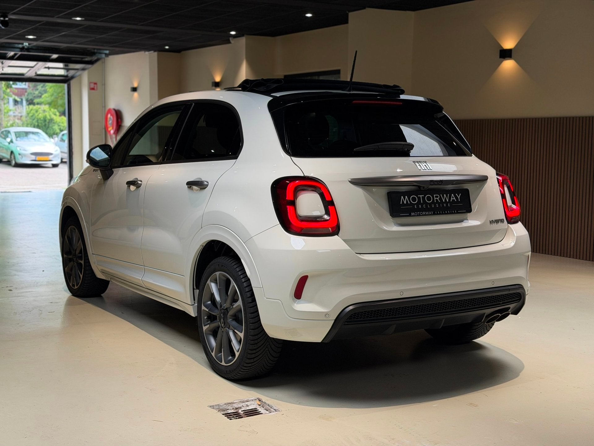 Fiat 500 X 1.5 Hybrid Sport Cabrio |Blindspot|Camera|Nav|Key, Auto's, Gebruikt, Zwart, 4 cilinders, 500X