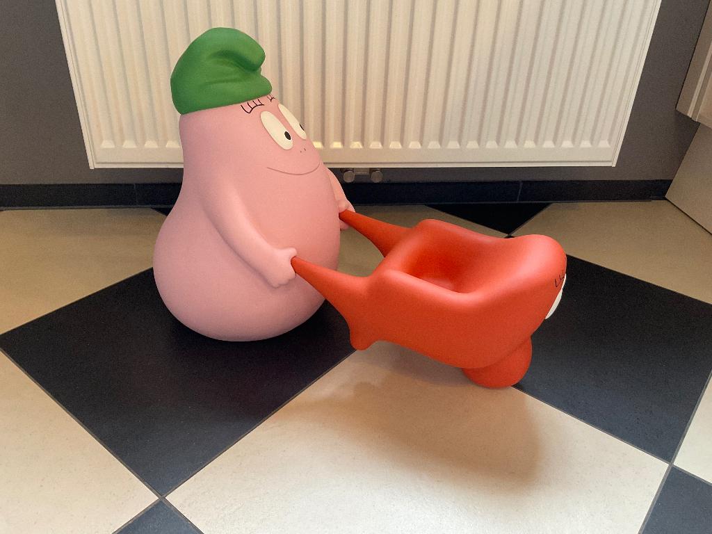 Uniek Barbapapa Tuinkabouter beeld Leblon Delienne, Ophalen of Verzenden, Overige figuren, Gebruikt, Beeldje of Figuurtje