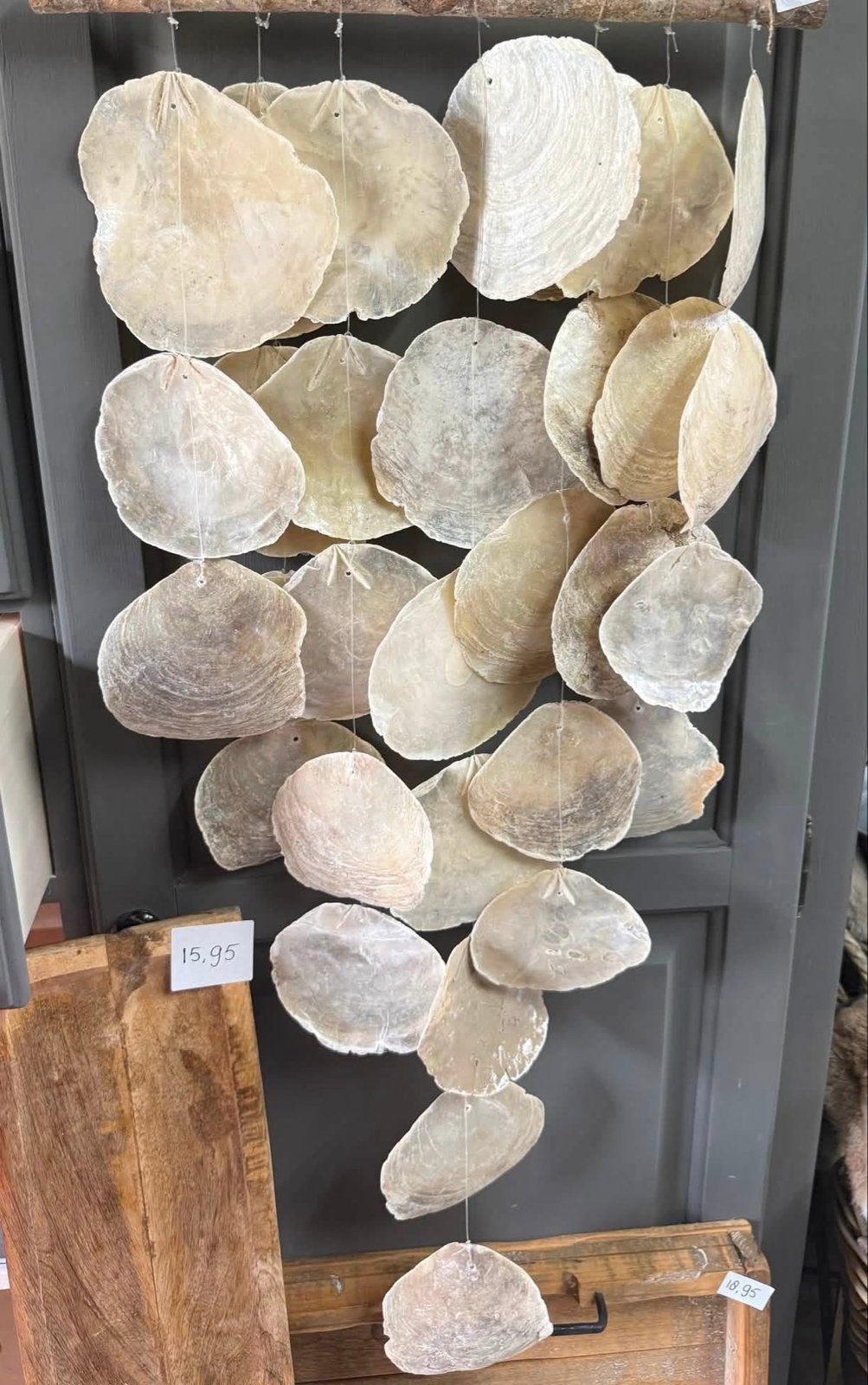 Schelpen Hanger 78, Beige, Boho, Nieuw, Ophalen of Verzenden