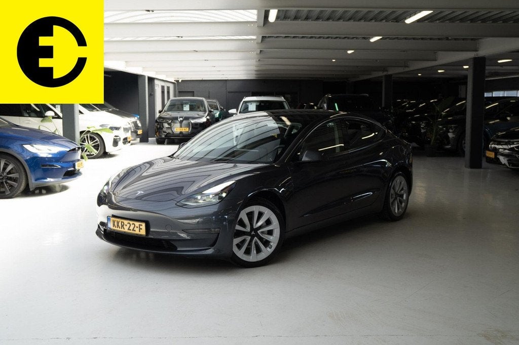 Tesla Model 3 Long Range AWD 75 kWh | 90,9% SOH | LMV | Incl, Automaat, Gebruikt, Zwart, Leder