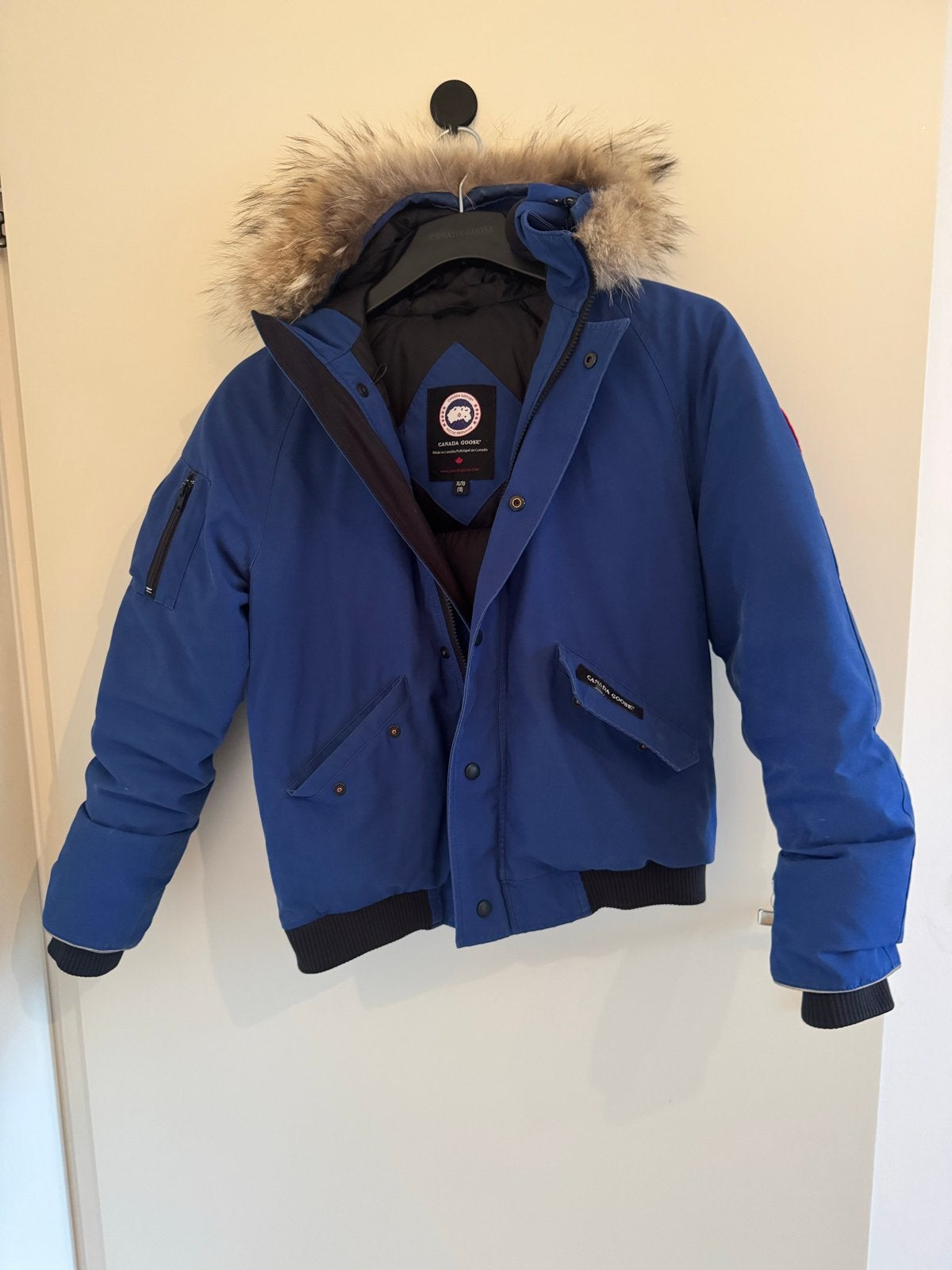 Canada Goose jas blauw - Maat XL/TG (18), Ophalen of Verzenden, Gebruikt, Jongen of Meisje, Jas