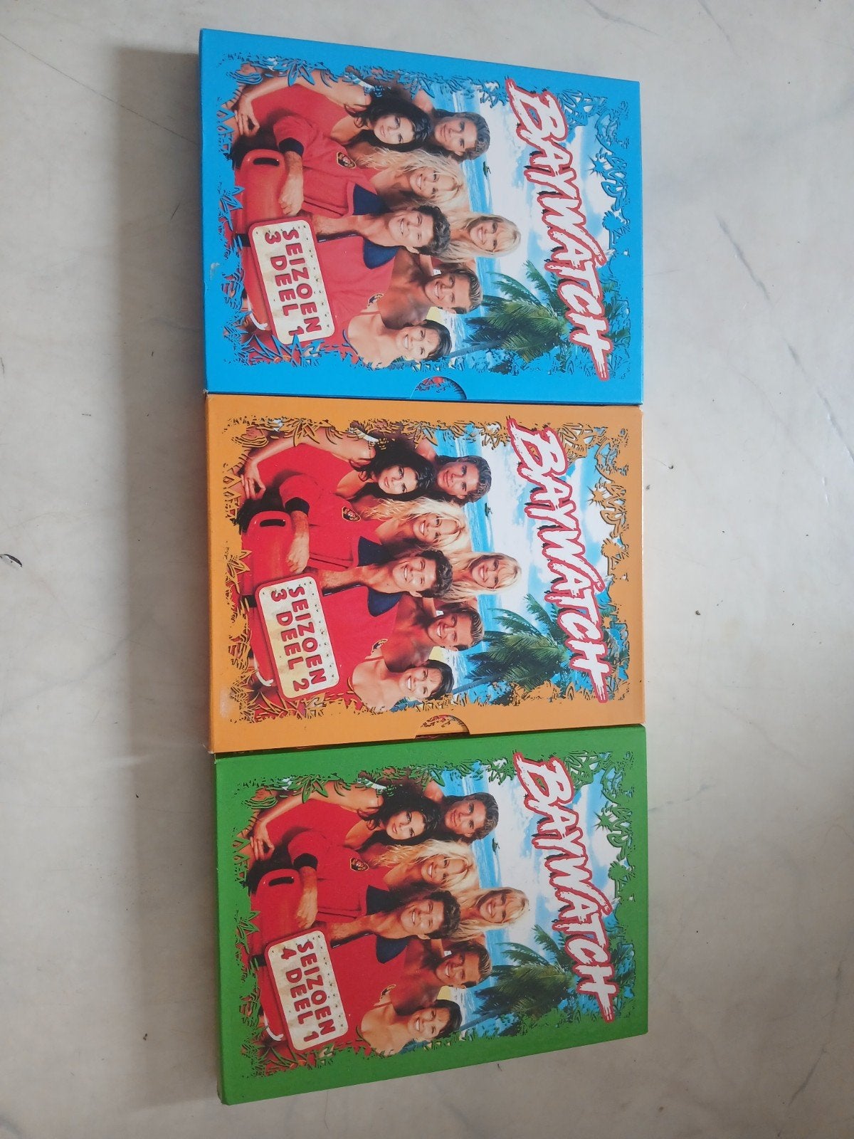 Baywatch Seizoen 3 Deel 1, 2 en Seizoen 4 deel 1 DVD Boxset, Nederlands, Ophalen of Verzenden, Actie en Avontuur, Inclusief doosje