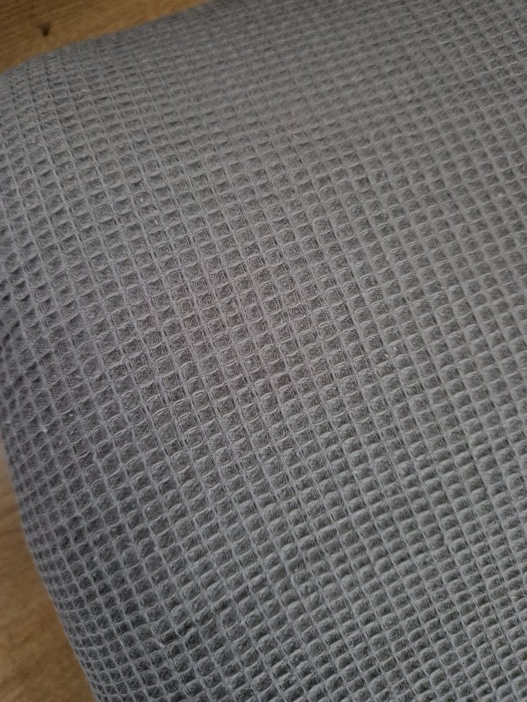 Lichtgrijze wafel stof 325 x 150 cm, 120 cm of meer, Ophalen of Verzenden, Katoen, Grijs