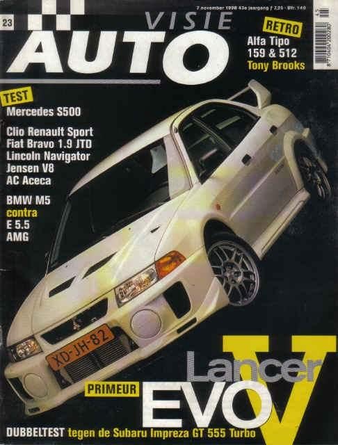 Autovisie 23 1998 : BMW M5 - Mercedes Benz E55 AMG - S500, Ophalen of Verzenden, Gelezen, Algemeen