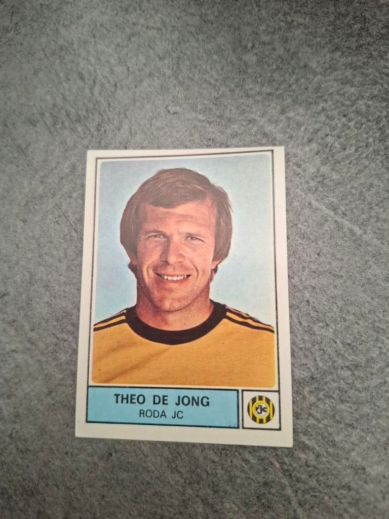 Panini sticker Voetbal 78. Speler Theo de Jong Roda JC., Verzenden, Zo goed als nieuw, Sticker