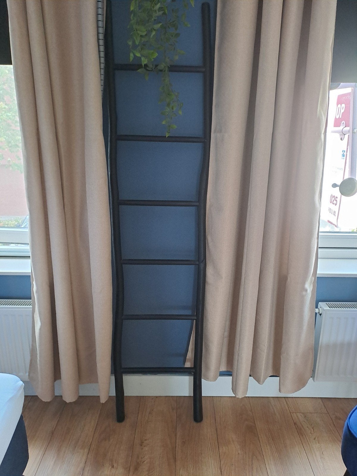 zwart houten decoratie ladder, Ophalen