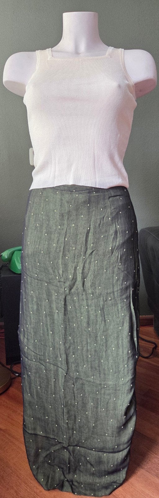 Zwarte rok met stippen, Ophalen of Verzenden, Maat 34 (XS) of kleiner, Groen, Onbekend
