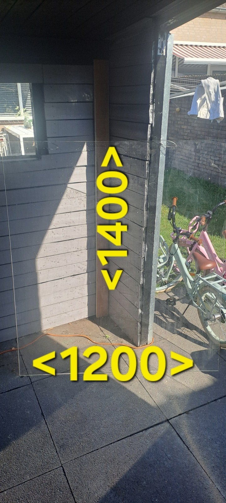 plexiglas, Ophalen, Zo goed als nieuw, 120 tot 160 cm, Overige typen