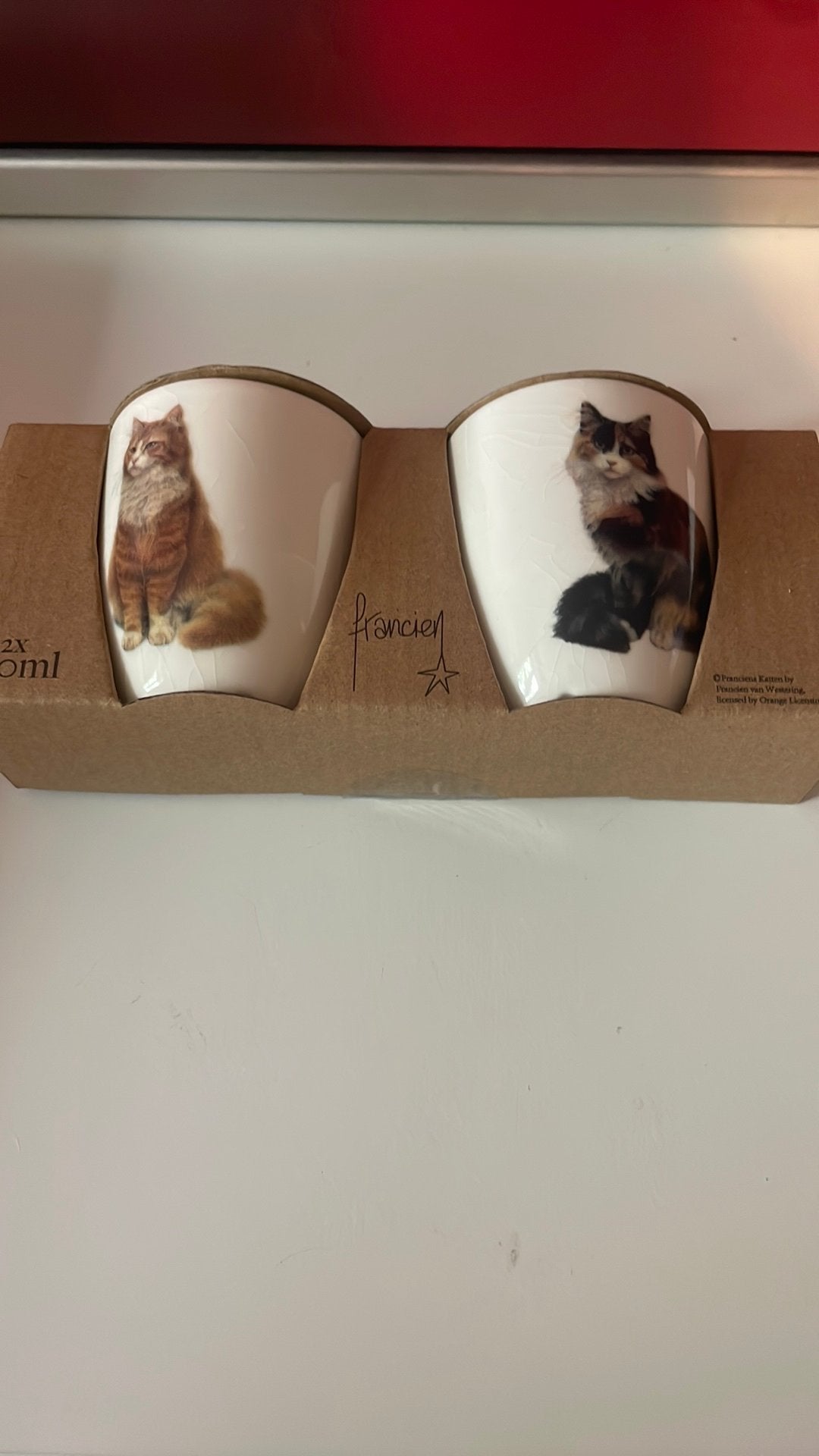 Poezen bekers van Francien, Overige merken, Nieuw, Overige stijlen, Aardewerk