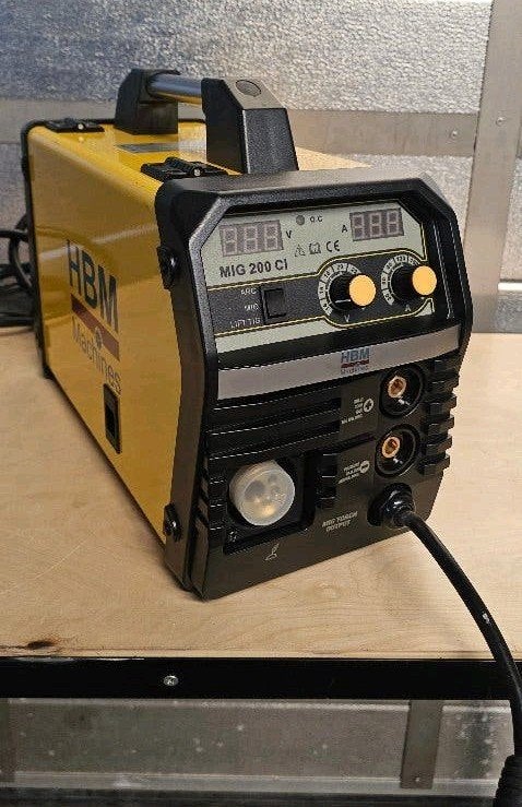 HBM 200 CI Mig IGBT inverter lasapparaat 200 ampere, Ophalen of Verzenden, Zo goed als nieuw, 150 tot 250 ampère, Inverter