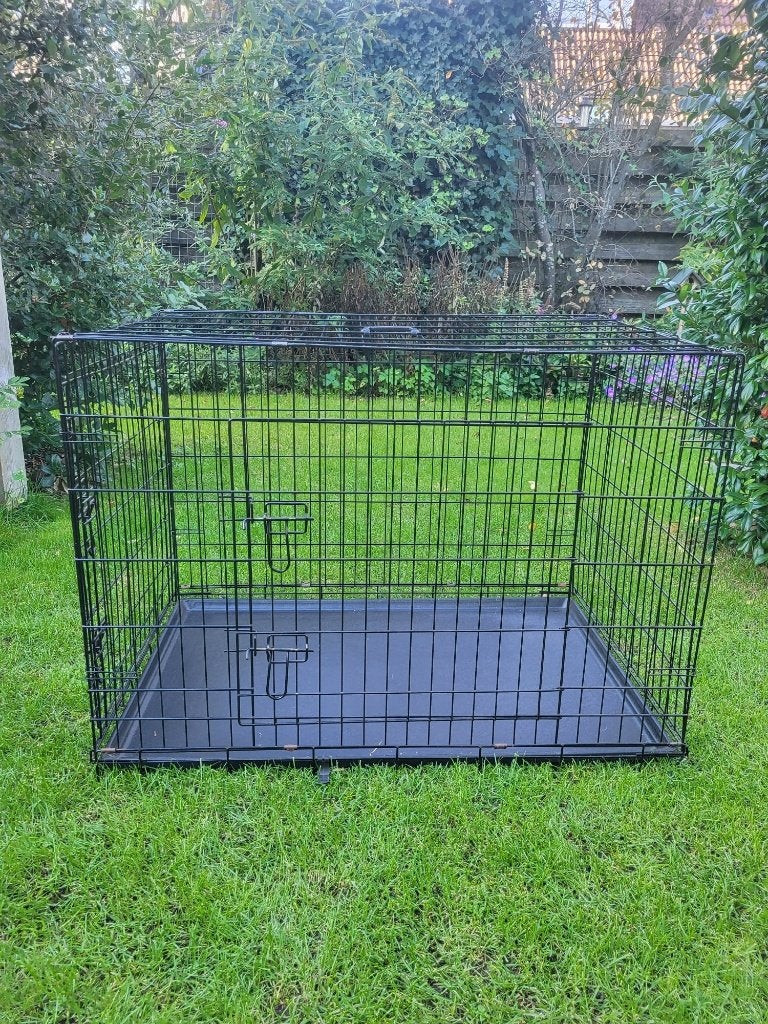Royale hondenbench met benchmat en afdekhoes, Ophalen, Zo goed als nieuw