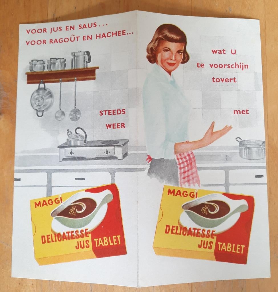 Vintage Maggi Delicatesse Jus Tablet Receptenboekje, Verzamelen, Merken en Reclamevoorwerpen, Ophalen of Verzenden, Gebruikt, Overige typen