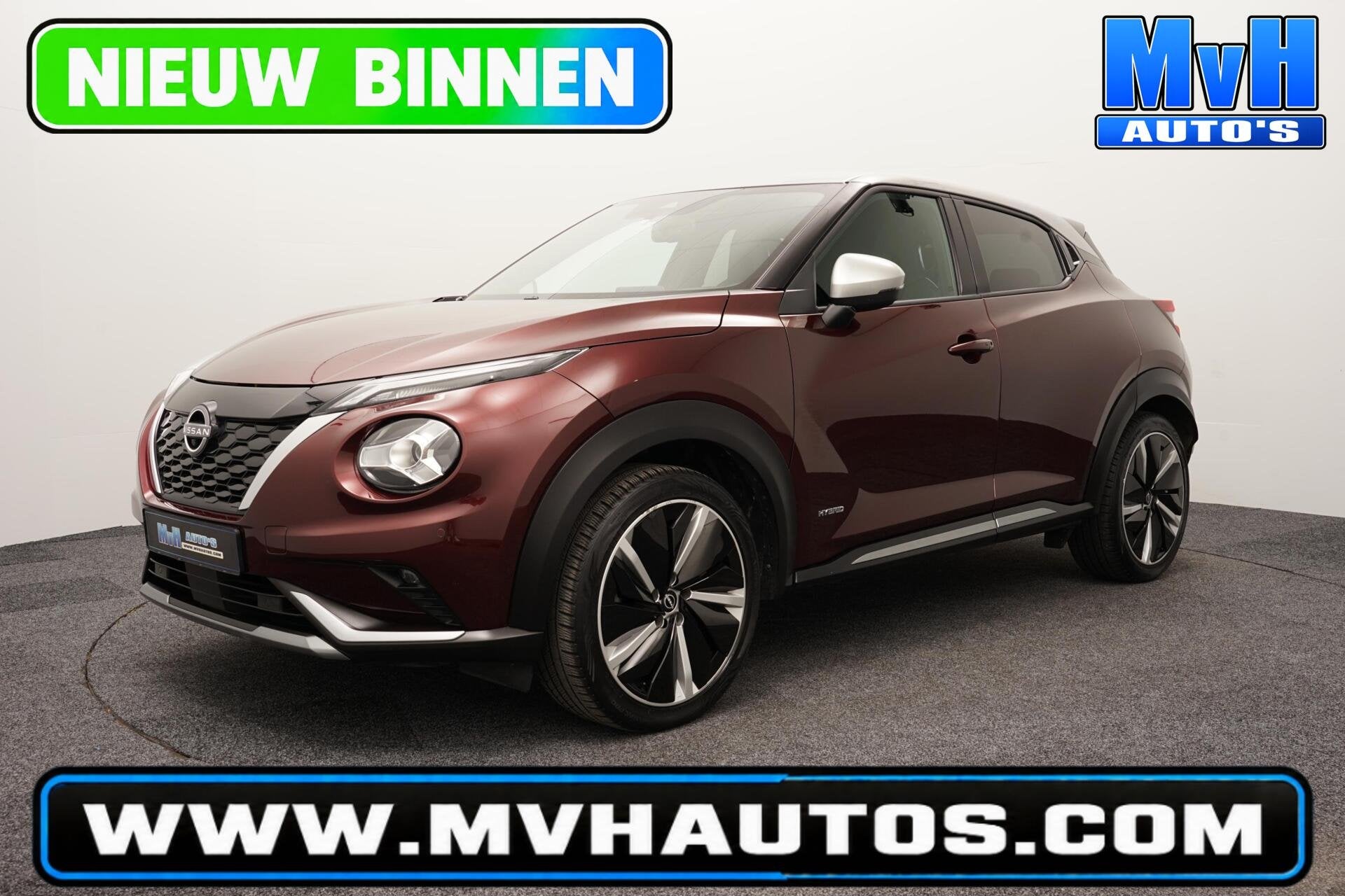 Nissan Juke 1.6 Hybrid Tekna|TREKHAAK|360CAM|STOEL/STUUR.V, Auto's, 1300 kg, Gebruikt, Origineel Nederlands, Bedrijf