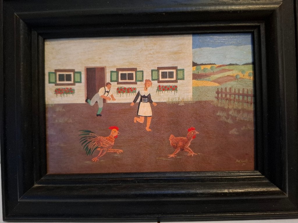 Schilderij Jozef Wahl, Antiek en Kunst, Kunst | Schilderijen | Modern, Ophalen of Verzenden