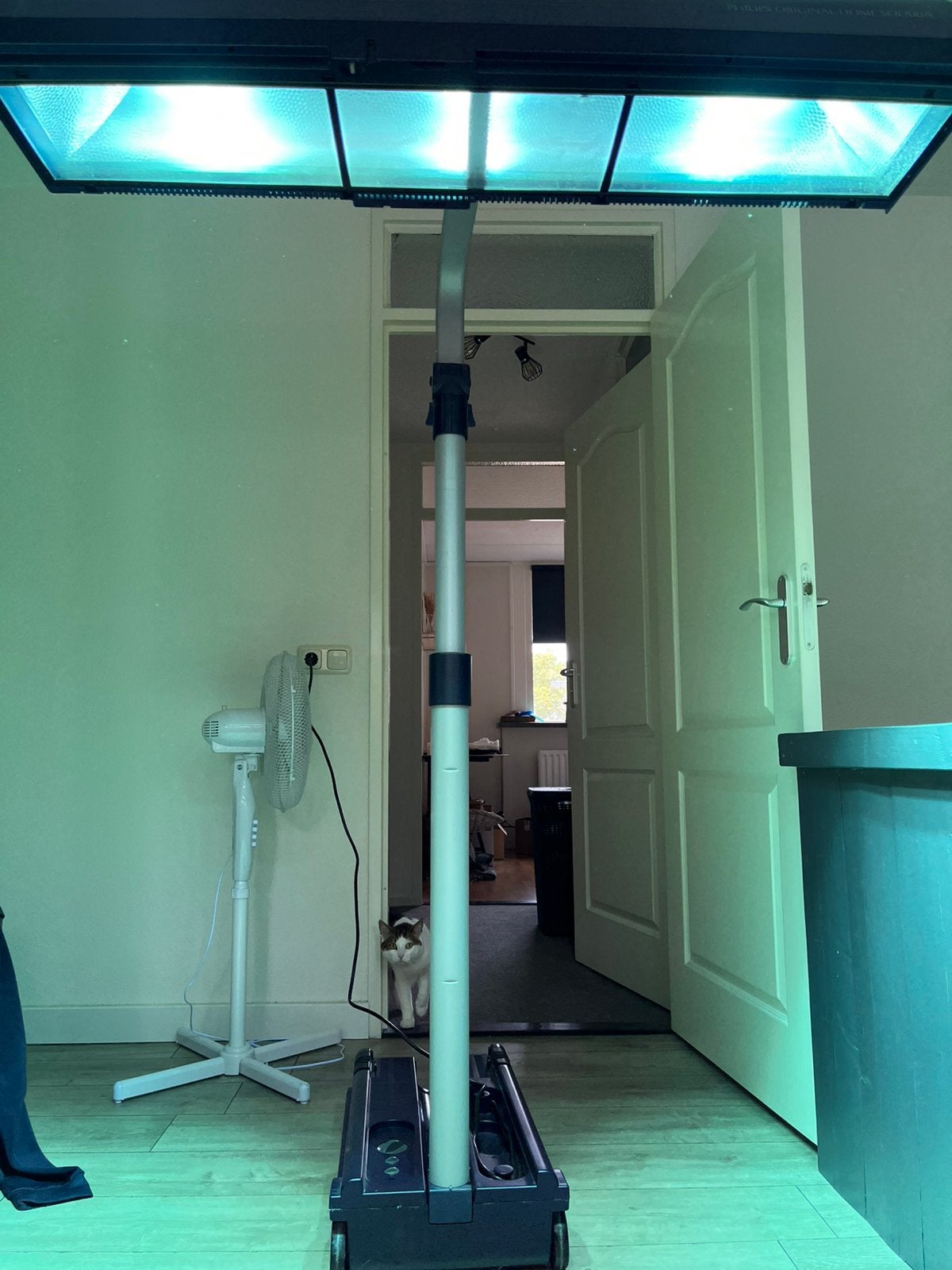 Zonnebank philips uv lamp, Ophalen, Zo goed als nieuw, Zonnebank enkelzijdig, Minder dan 10 lampen
