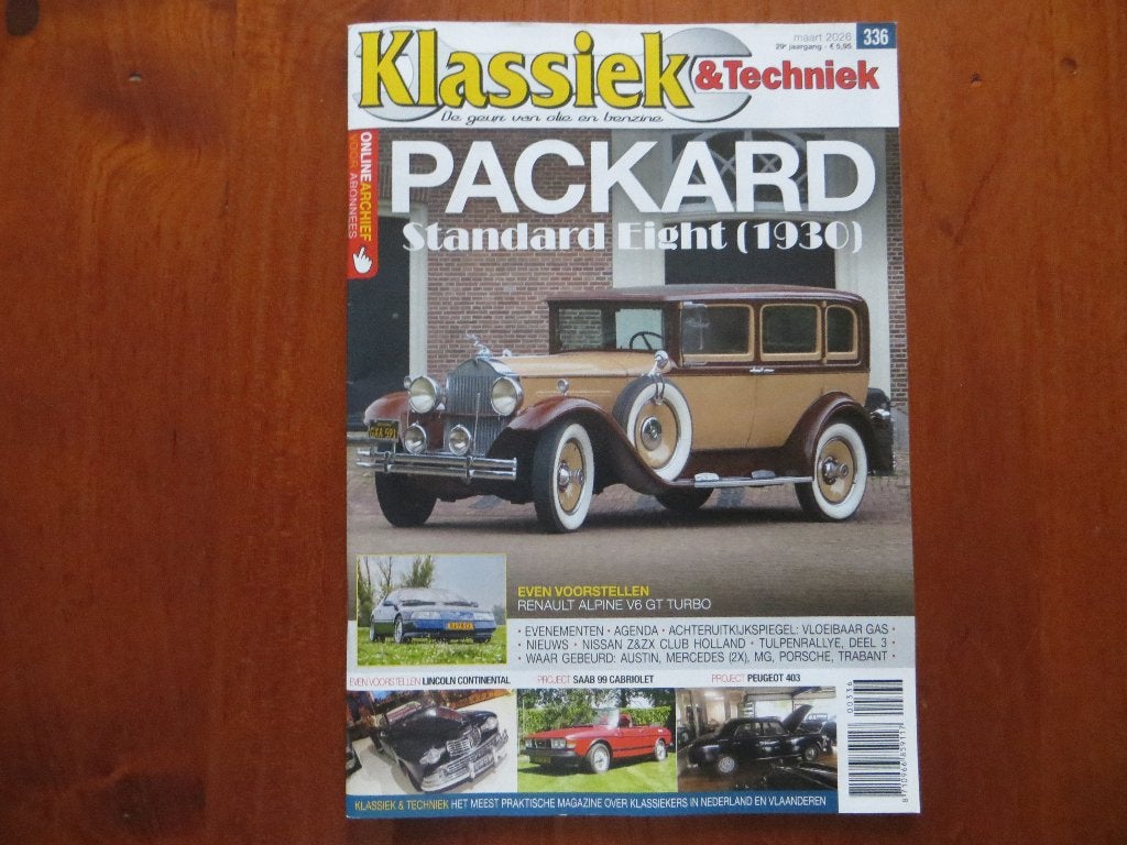 Klassiek & Techniek 336 Packard Standard Eight, Alpine V6, Boeken, Auto's | Folders en Tijdschriften, Ophalen of Verzenden, Nieuw