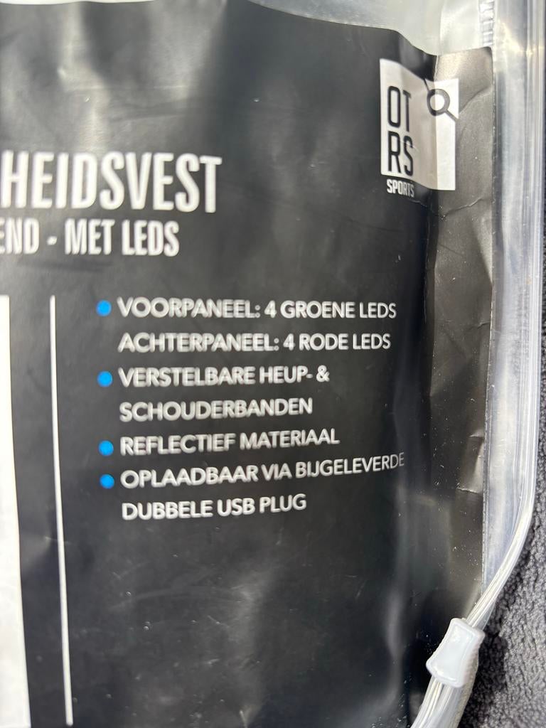 Nieuw!! Hardloop Veiligheidsvest USB Oplaadbaar LED, Overige merken, Nieuw, Ophalen of Verzenden, Kleding