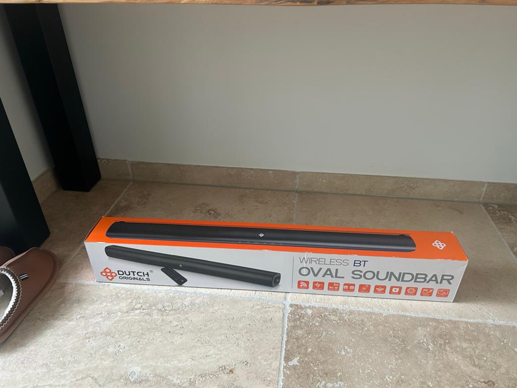 Dutch Originals Ovale Draadloze BT Soundbar 50W RMS, Ophalen of Verzenden, Bluetooth, Zo goed als nieuw