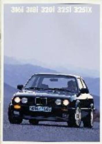 BMW 3-serie E30 originele brochure/auto folder '82 - '91, Boeken, Ophalen, Zo goed als nieuw, BMW