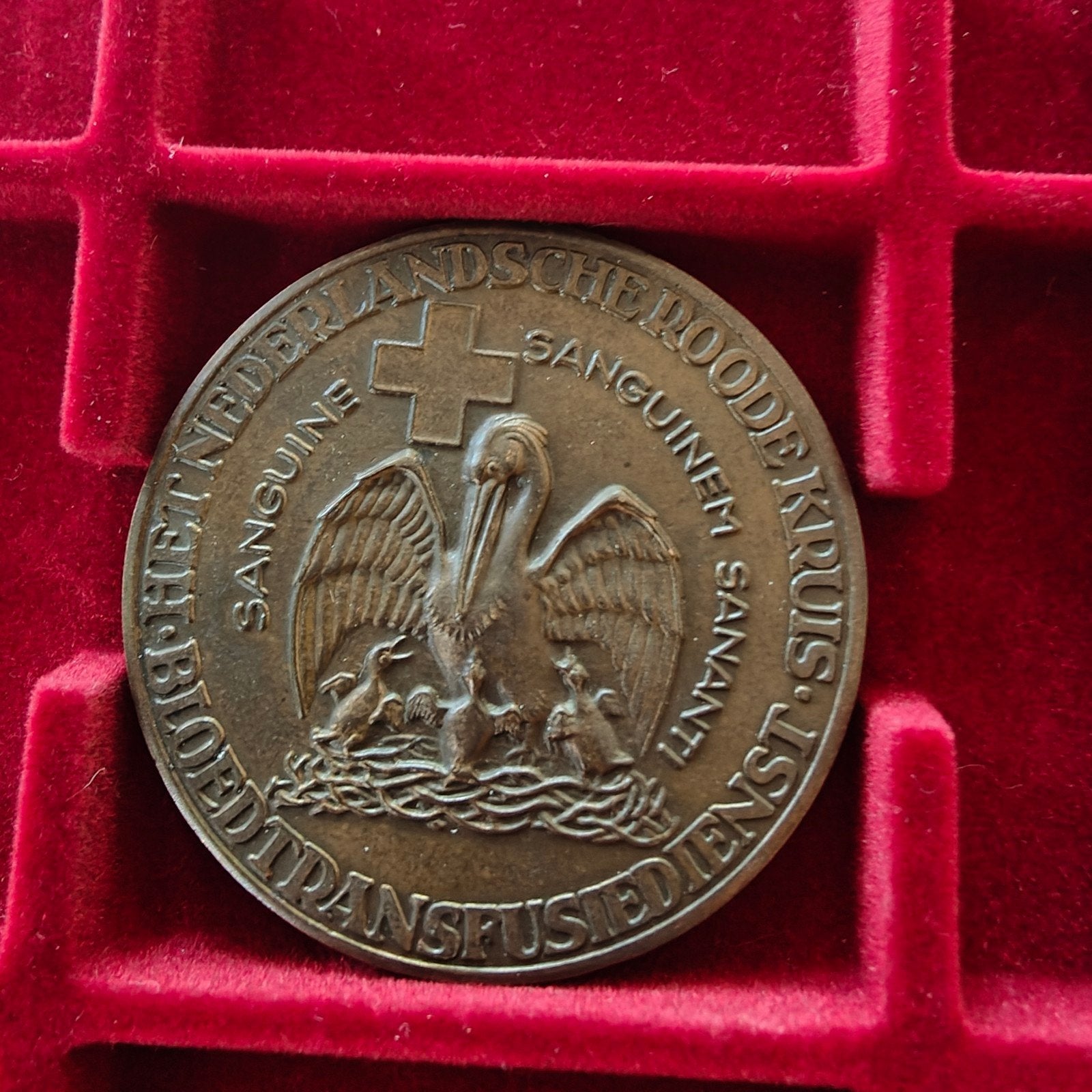 Dr. Karl Landsteiner Medaille - Bloedtransfusiedienst, Ophalen of Verzenden, Brons, Nederland