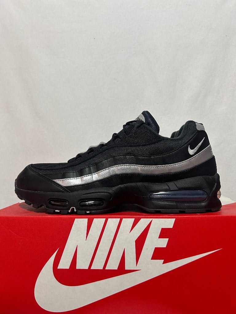 NIEUW IN DOOS Maat 47,5 - Nike Air Max 95 Black White Silver, Verzenden, Zwart, Nike, Nieuw