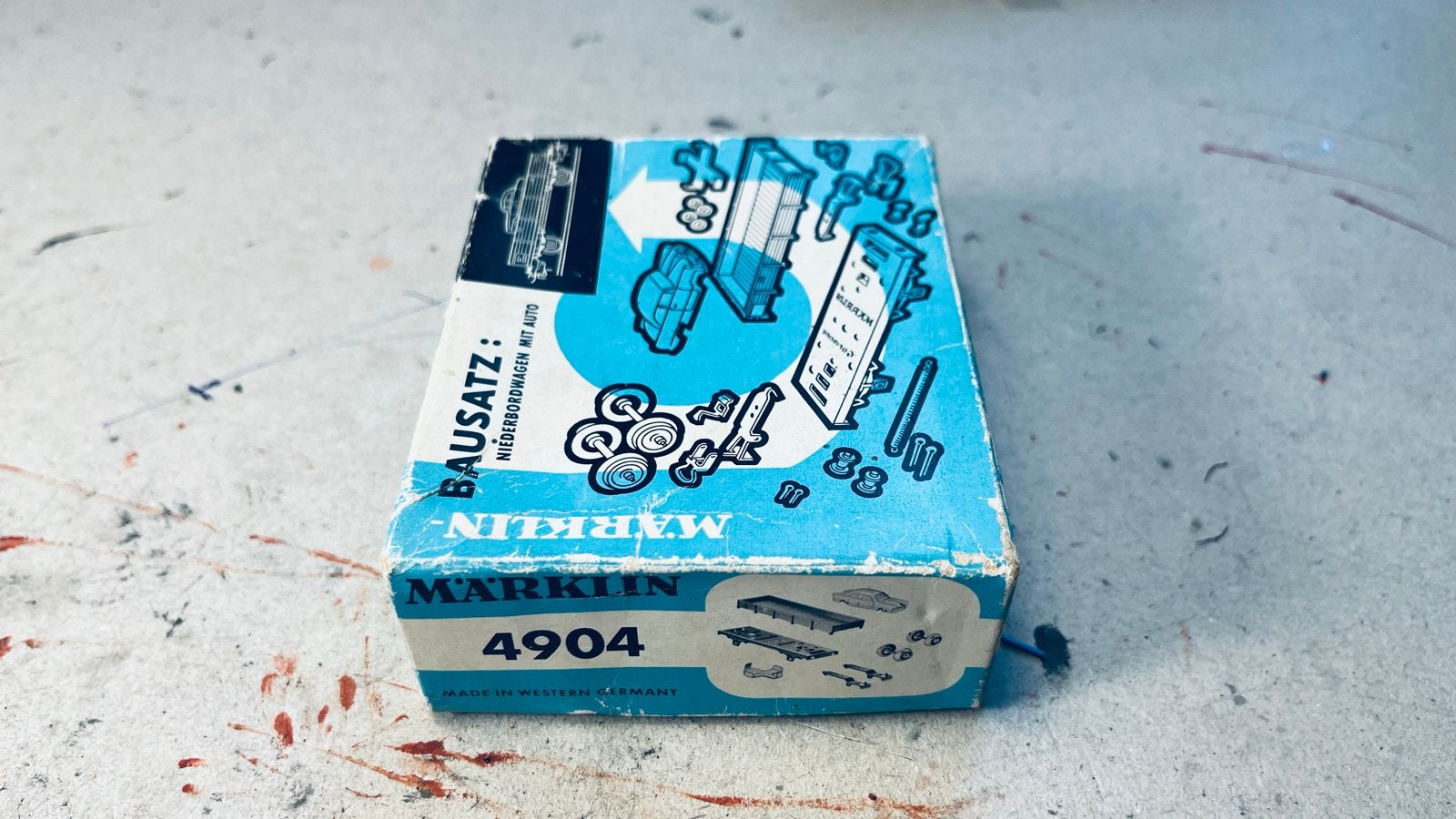 Märklin 4904 lege doos - Bouwpakket lage bakwagen, Hobby en Vrije tijd, Modeltreinen | H0, Wisselstroom, Gebruikt, Overige typen
