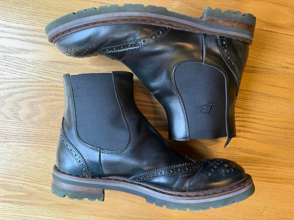 Barracuda Chelsea boots - Camouflage met glitters, leer, Lage of Enkellaarzen, Ophalen of Verzenden, Gedragen, Groen