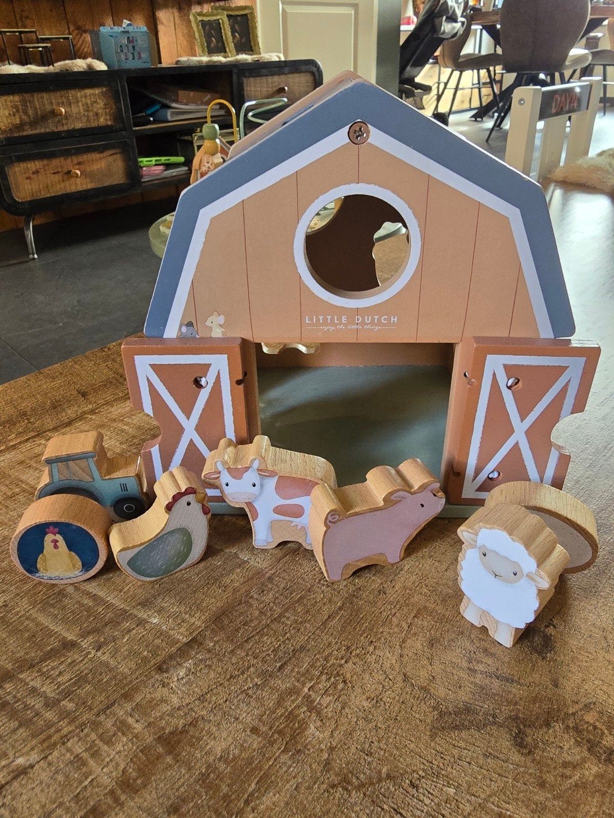 Little Dutch vormenstoof boerderij met dieren, Ophalen, Zo goed als nieuw, Overige typen