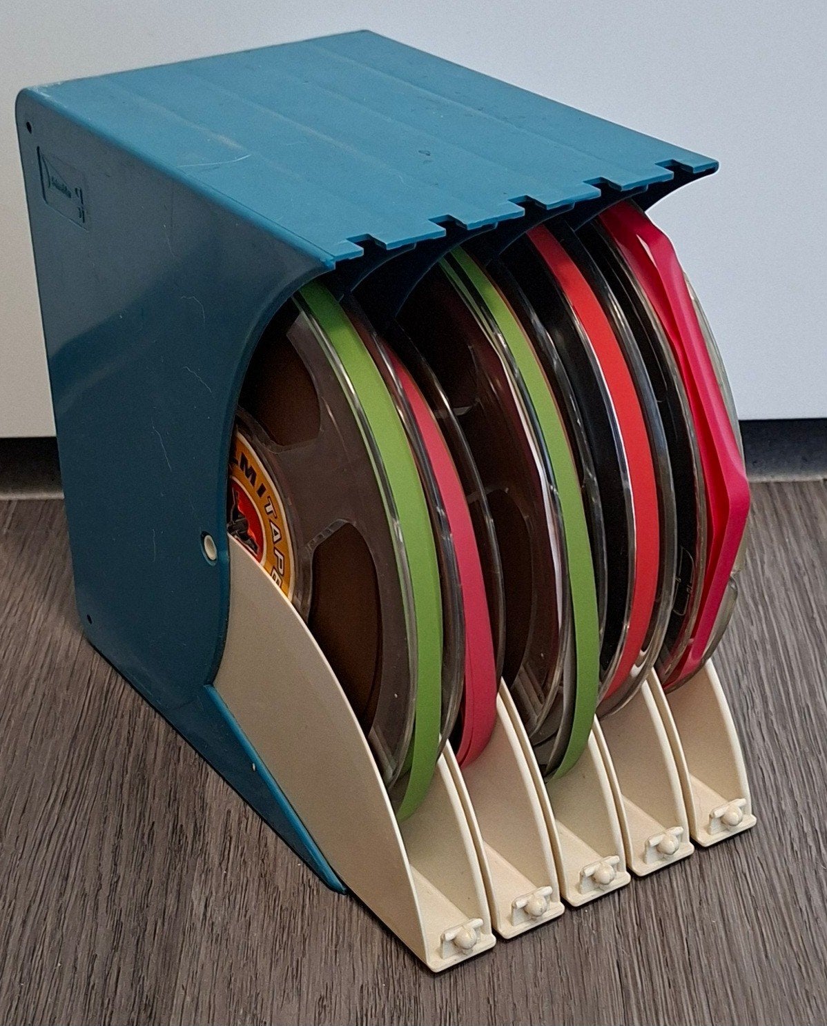 Vintage Opbergbox met Bandrecorder Banden, Ophalen of Verzenden
