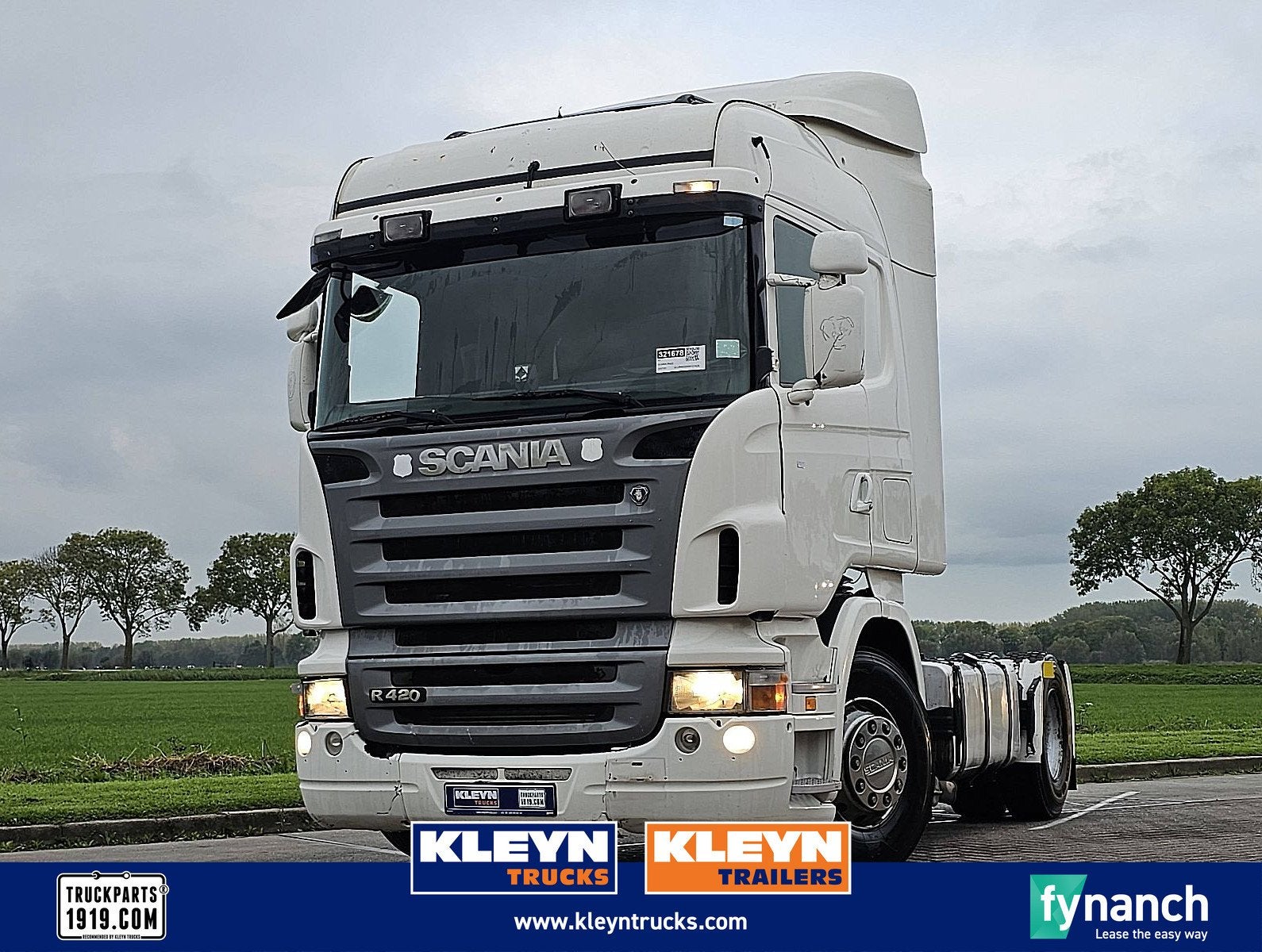 SCANIA R420 highline retarder, Auto's, Vrachtwagens, Automaat, Scania, Wit, Bedrijf