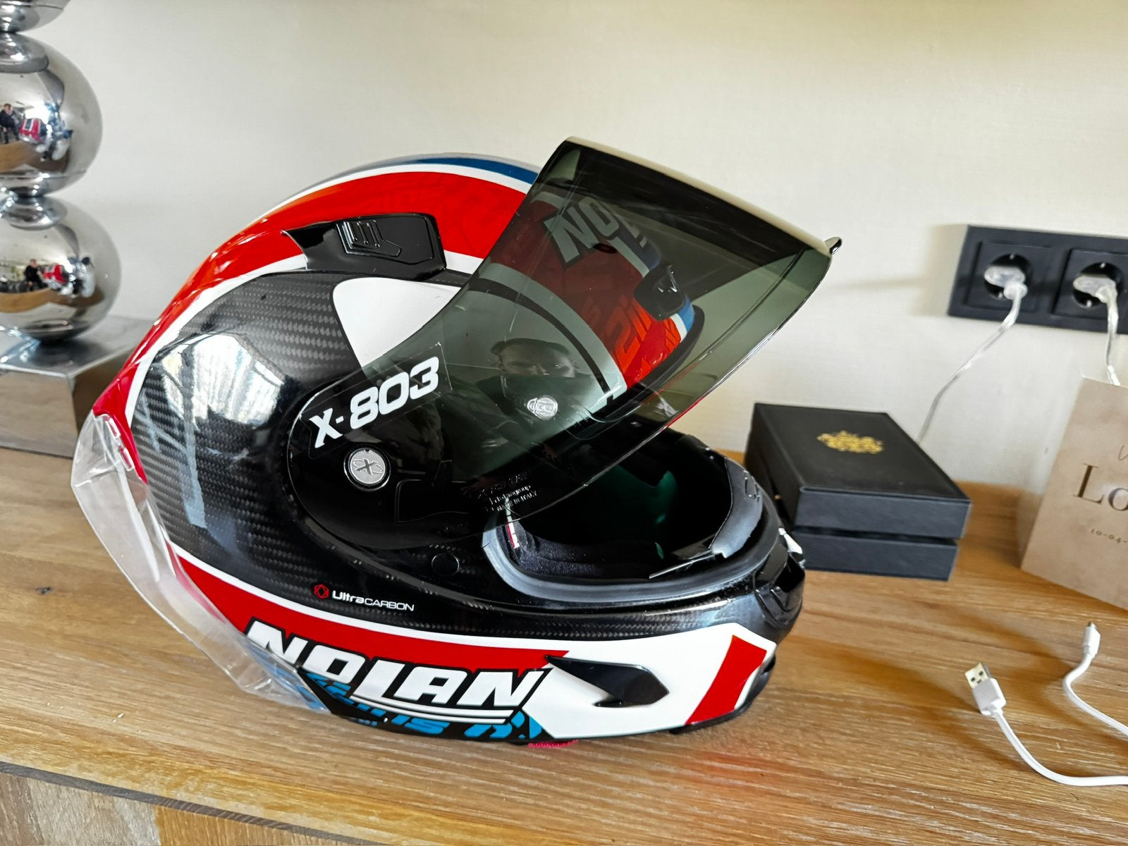 Nolan x 803 rs alex rins maat xs valt als s, Motoren, Kleding | Motorhelmen, XS, Ophalen of Verzenden, Integraalhelm, Tweedehands