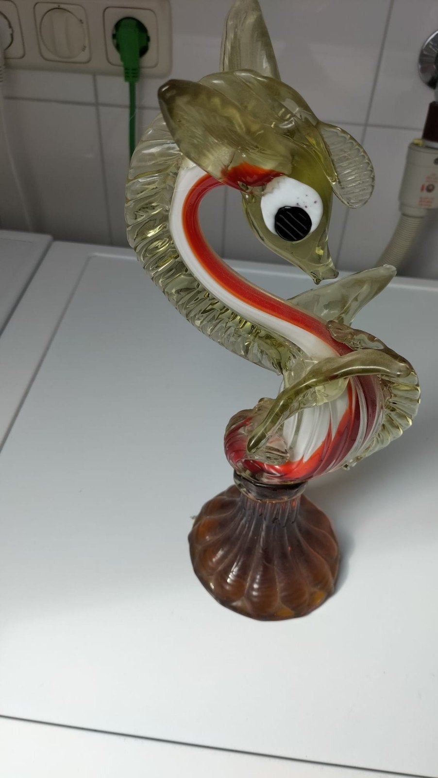 Glasgeblazen zeepaardje, Ophalen