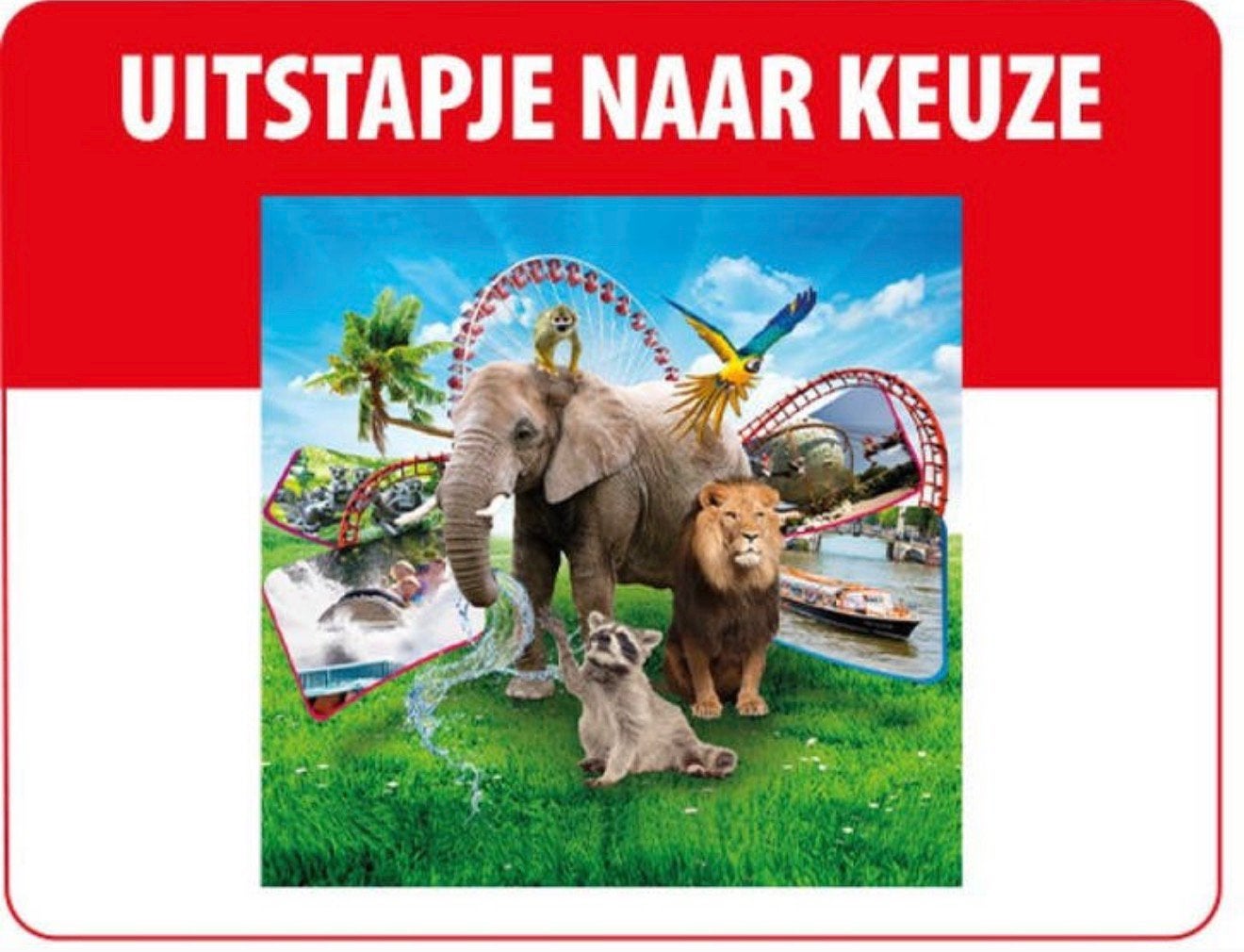 4 kaartjes voor een uitstapje naar keuze postcode loterij, Tickets en Kaartjes, Recreatie | Pretparken en Attractieparken, Drie personen of meer