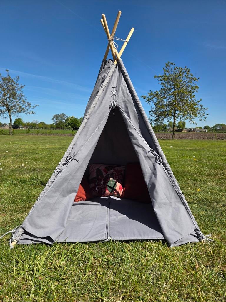 Grijze Tipi Tent voor Kinderen, Kinderen en Baby's, Ophalen, Zo goed als nieuw, Overige materialen