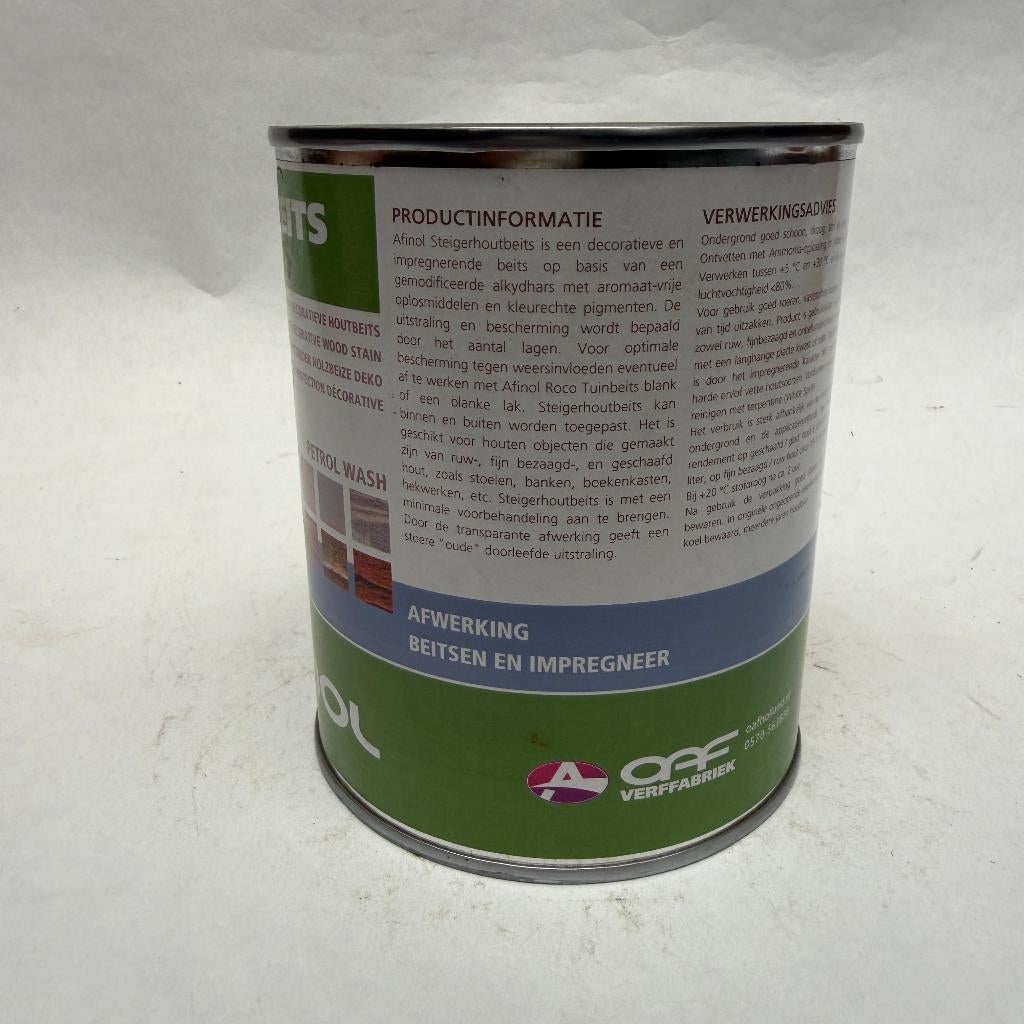 Afinol Steigerhoutbeits Hout Beits Lak Petrol Wash 750ml, Overige kleuren, Nieuw, Beits, Afinol