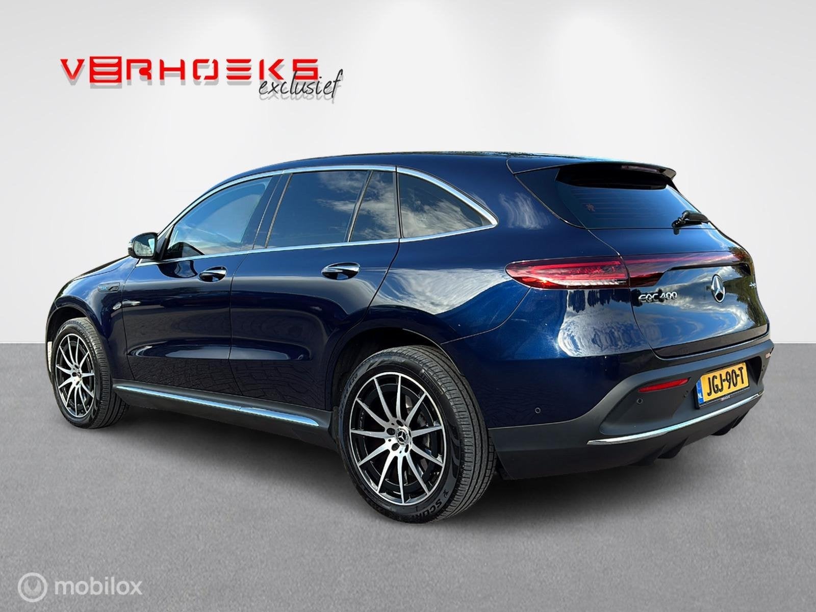 Mercedes EQC 400 4MATIC AMG Line Premium Plus 80 kWh, Automaat, 2395 kg, 80 kWh, Blauw