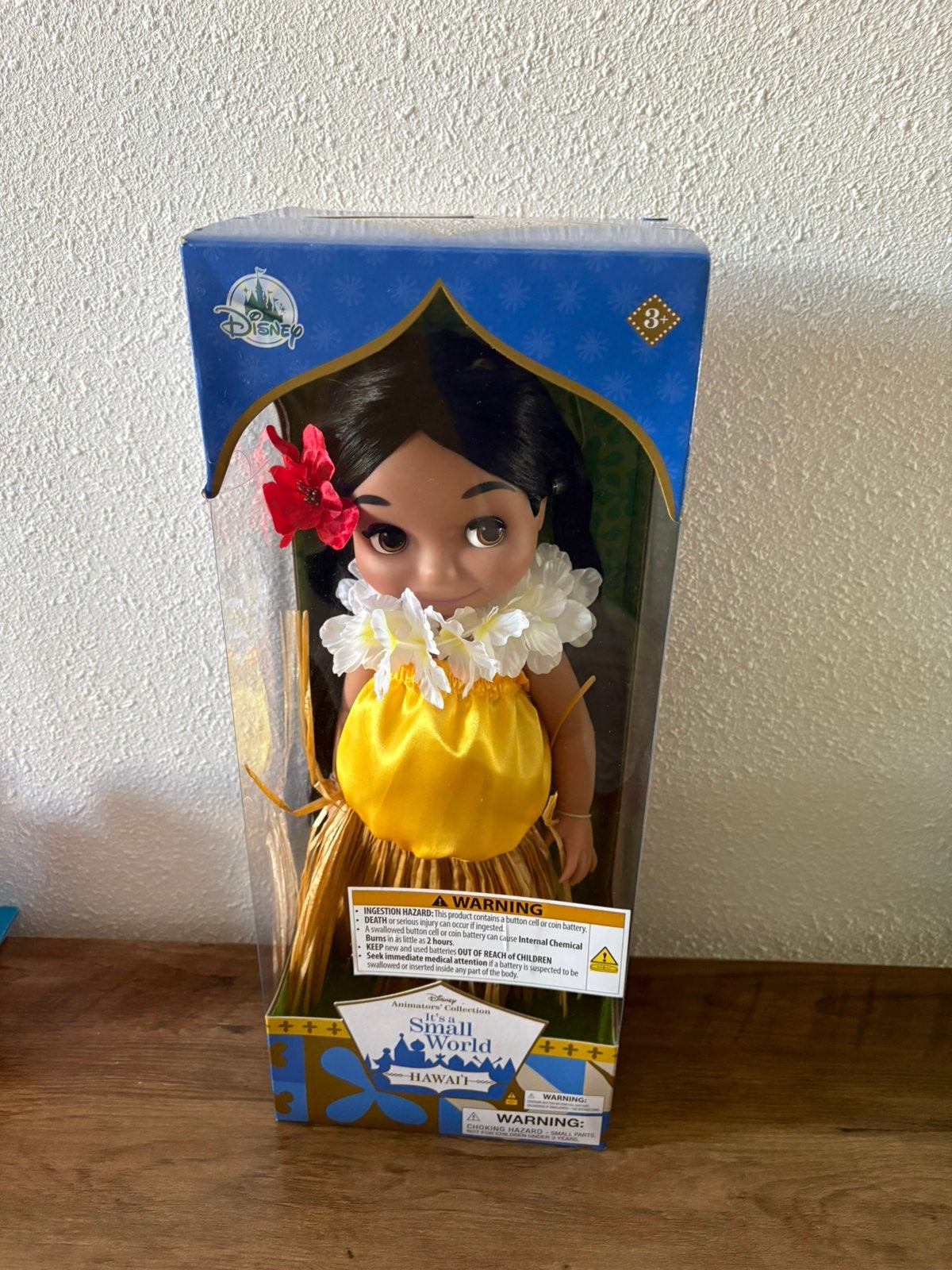 Disney parks snall world hawai animator doll., Ophalen of Verzenden, Zo goed als nieuw, Pop