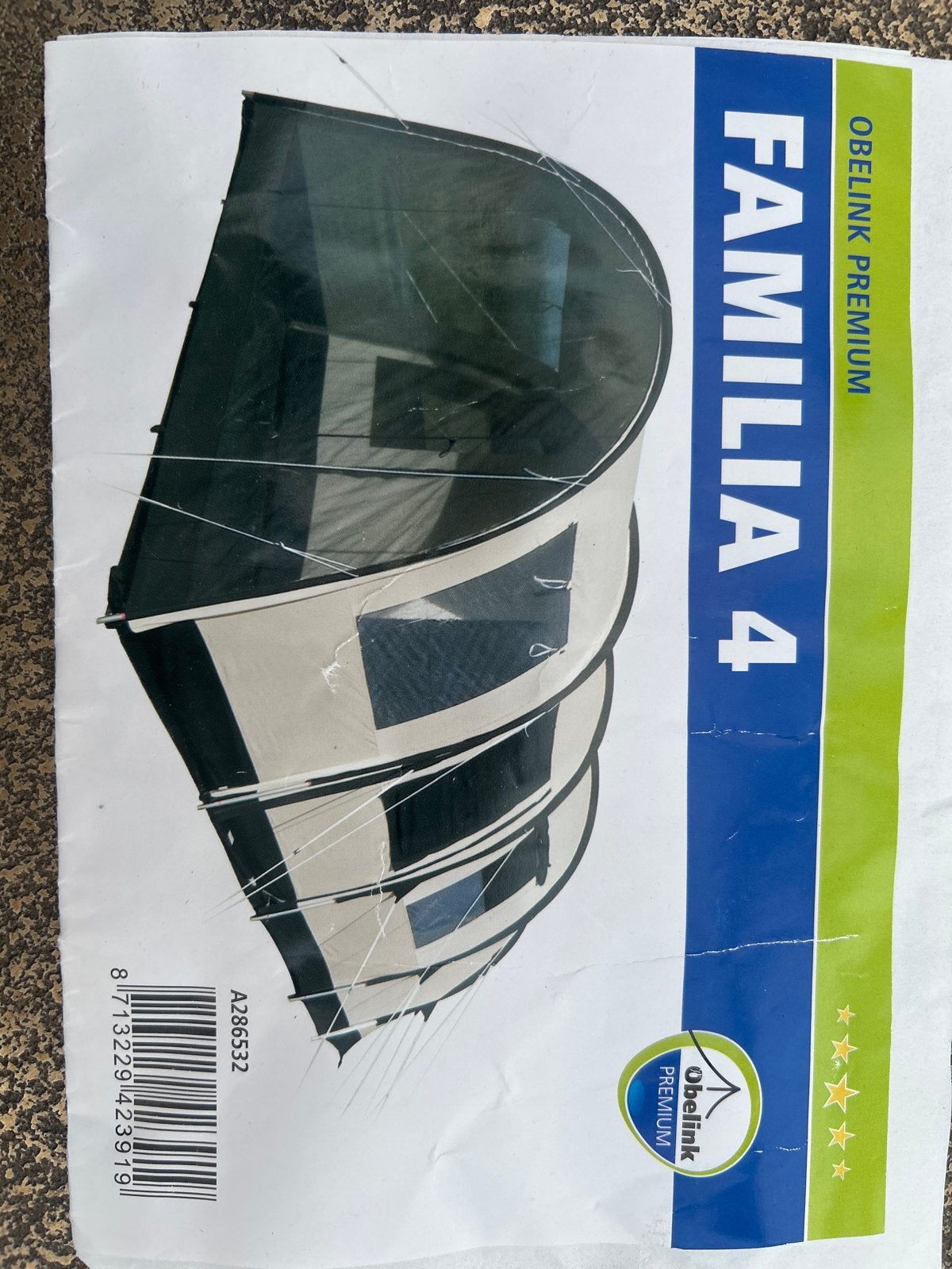 Obelink Familia 4 Premium tunneltent, Caravans en Kamperen, Ophalen of Verzenden, Gebruikt, Tot en met 4