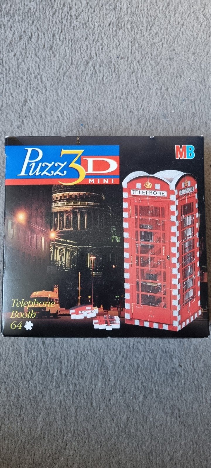 Mini 3D puzzel Telephone booth, Ophalen of Verzenden, Minder dan 500 stukjes, Nieuw, Rubik's of 3D-puzzel