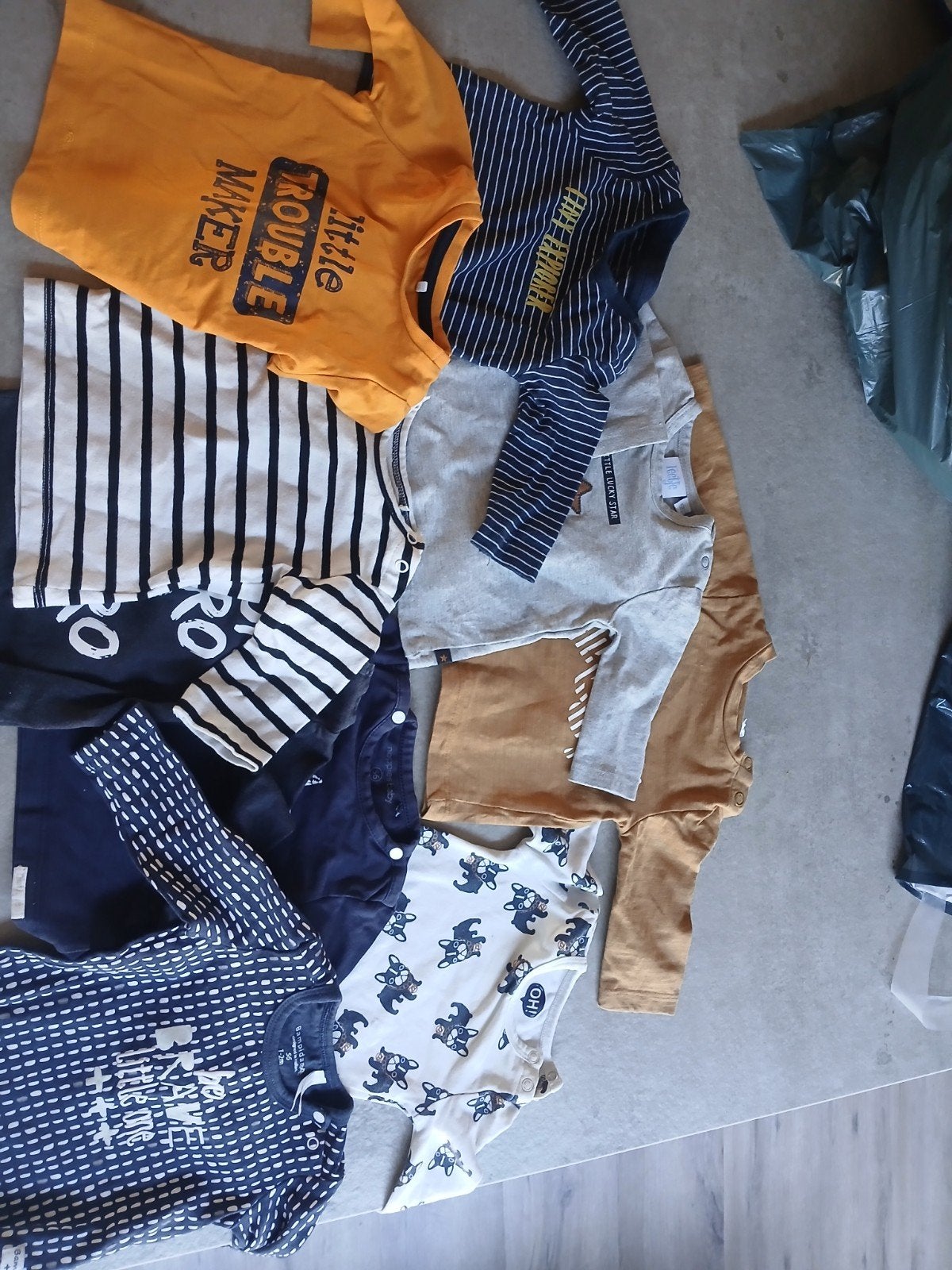 baby shirtjes jongens 50/56, Ophalen, Gebruikt, Maat 56