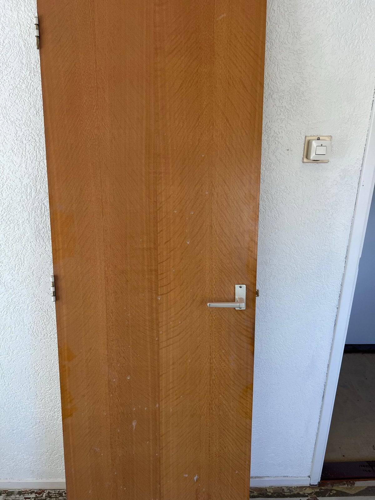 Houten binnendeur met klink - Gebruikt, Ophalen, Gebruikt, 80 tot 100 cm, Binnendeur