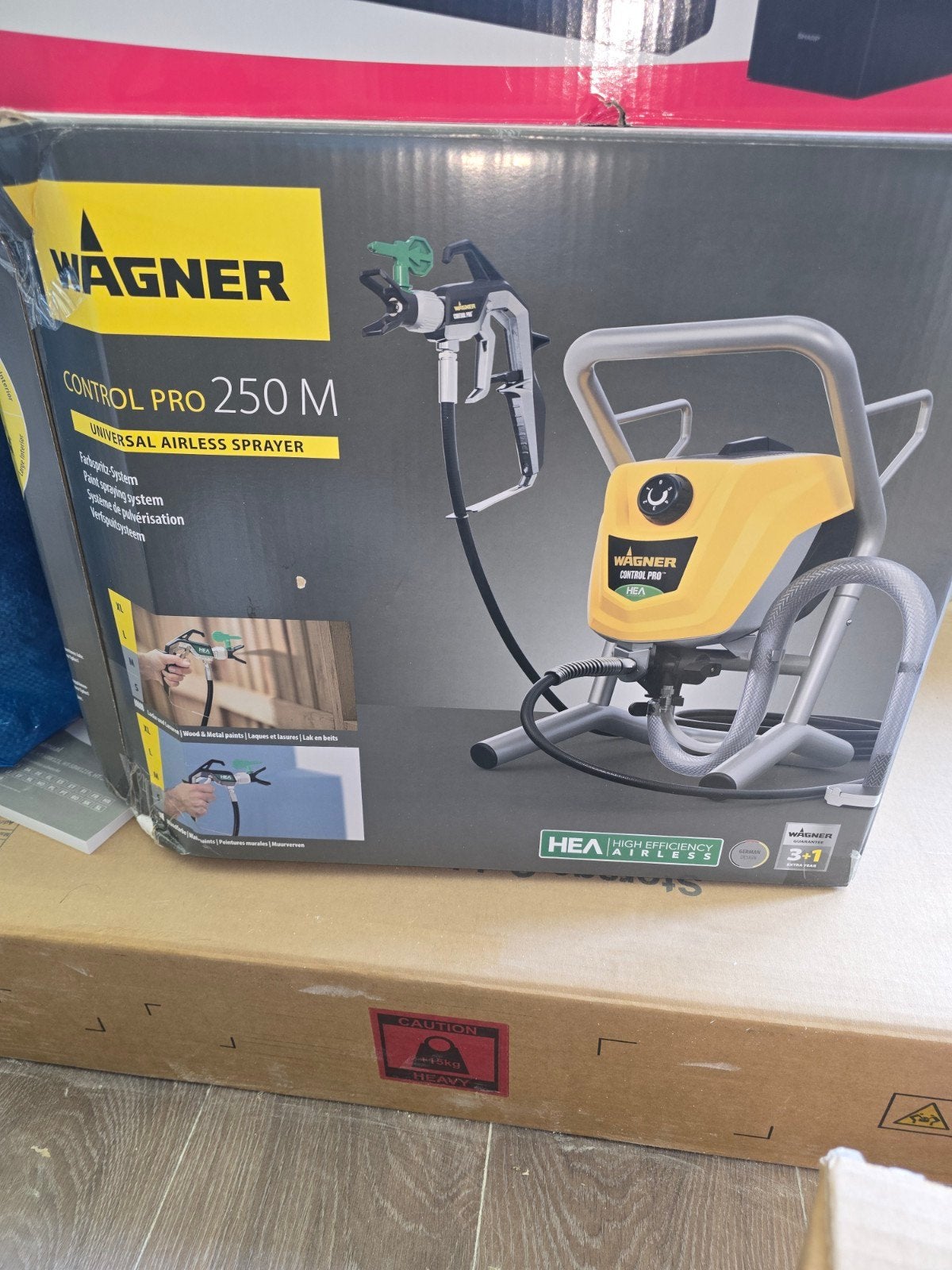 Wagner Control Pro 250 M Airless Verfspuit, Ophalen of Verzenden, Zo goed als nieuw, Verfspuit of Verfpomp