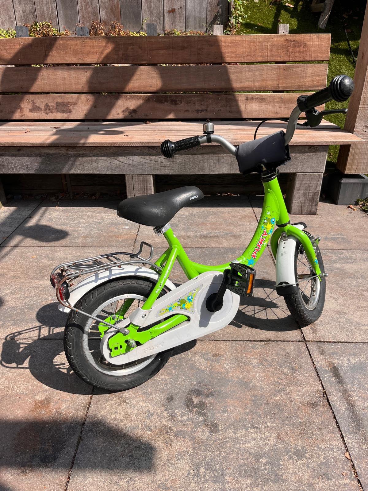 Puky kinderfiets 12 inch, Ophalen, Terugtraprem, Gebruikt, Puky