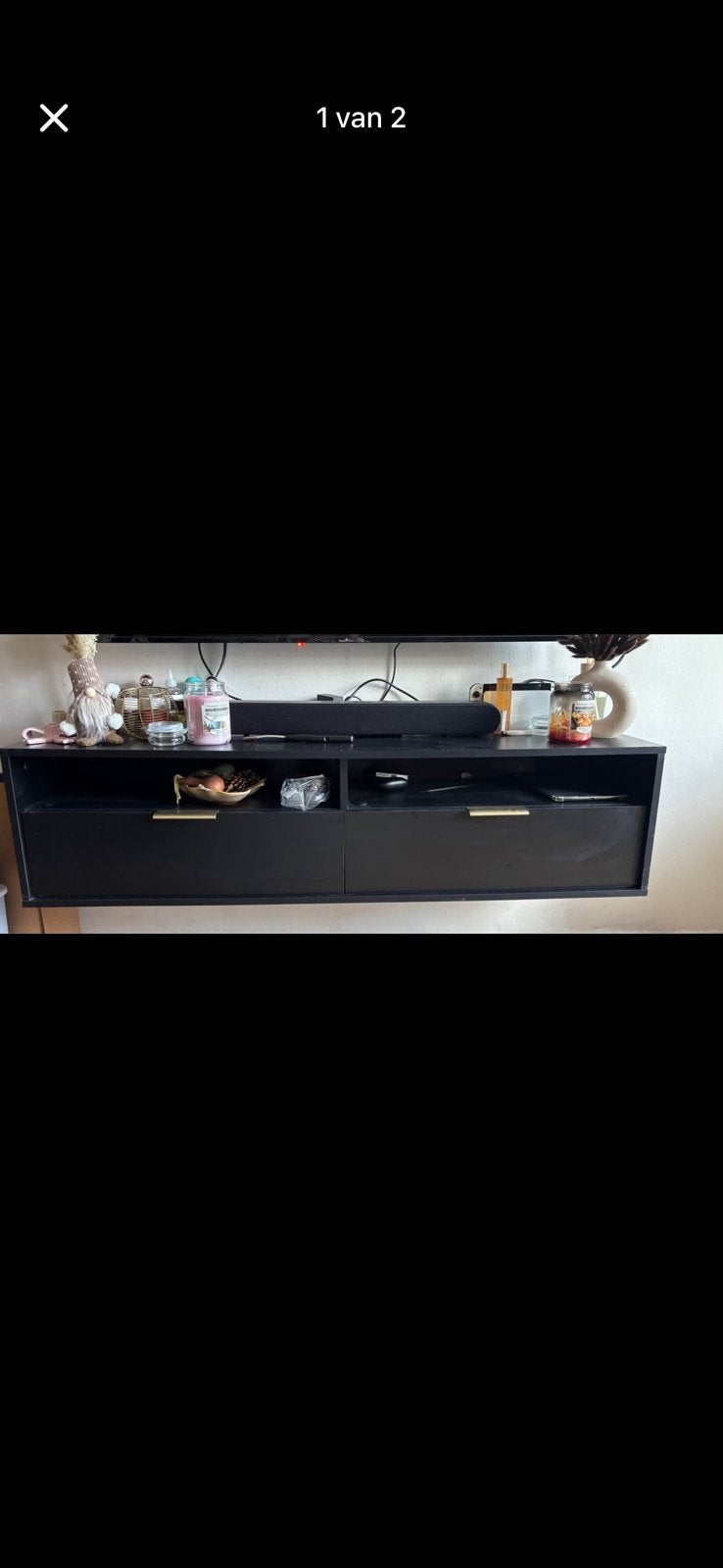 Zwevende tv kast, Ophalen, Gebruikt, 25 tot 50 cm, Minder dan 100 cm