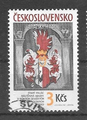 Tsjechoslowakije 1987  Burcht Praag, Verzenden, Overige landen, Gestempeld